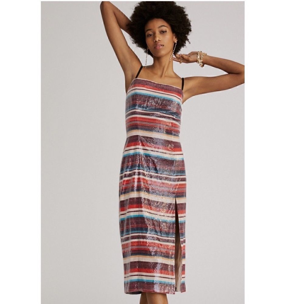 Hutch Sequined Slip Midi Dress